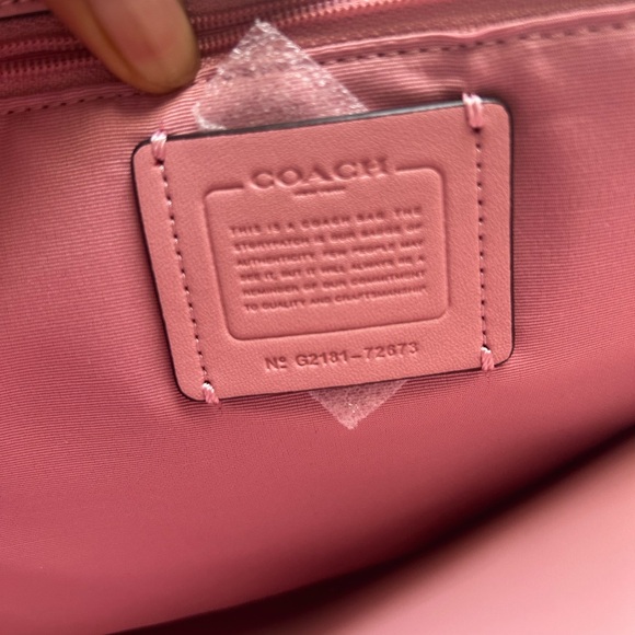 Coach Pebbled Leather Tote Bag - Picture 4 of 7